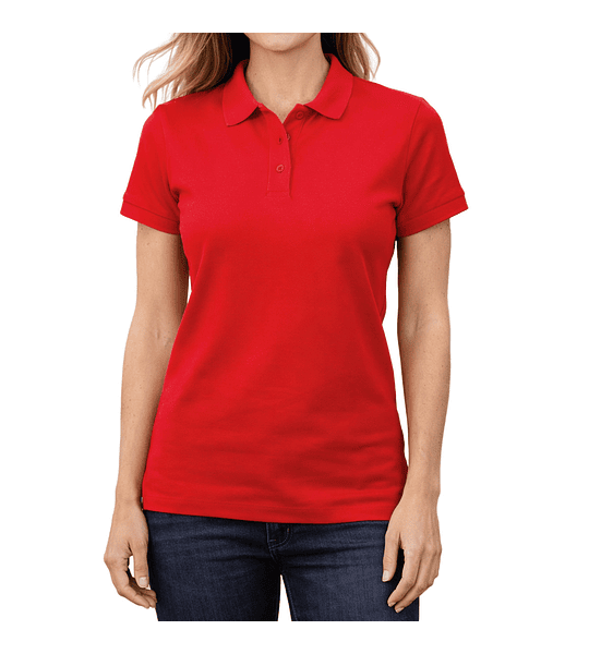 Polera Piqué Mujer Manga Corta