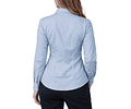 Blusa Oxford Manga Larga