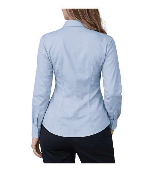 Blusa Oxford Manga Larga