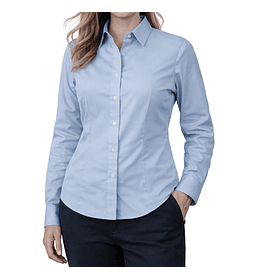 Blusa Oxford Manga Larga