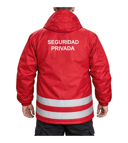 PARKA GUARDIA CON REFLECTANTE Y BORDADO CUMPLE DECRETO 867 