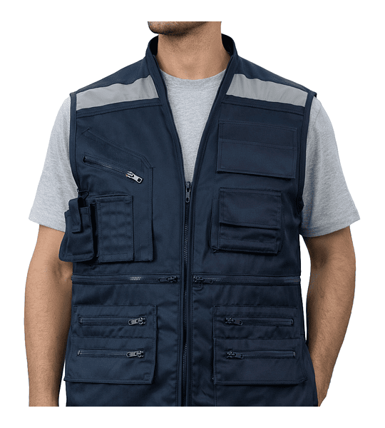 Chaleco Geólogo Gabardina con Bolsillos 
