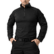 POLERA TÁCTICA MANGA LARGA NEGRA