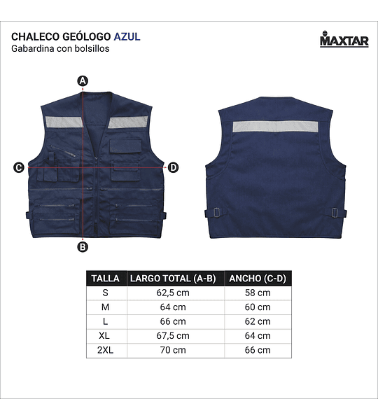 Chaleco Geólogo Gabardina con Bolsillos 
