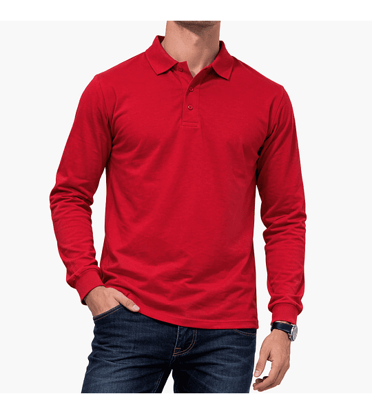 POLERA PIQUÉ VARÓN MANGA LARGA 