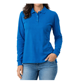 POLERA PIQUE DAMA MANGA LARGA