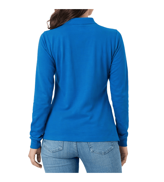 POLERA PIQUE DAMA MANGA LARGA