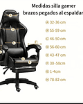 Forro Protector Para Silla Gamer Talla L + Par Para Brazos