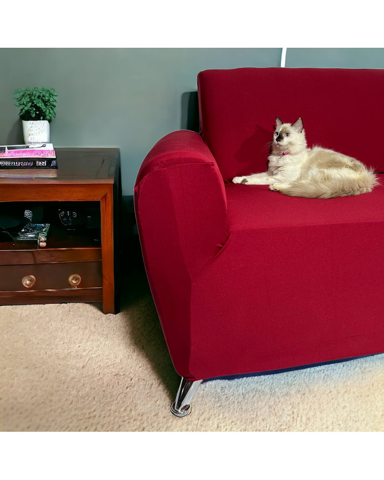 Forro Protector Elástico  De Un Puesto Para Sillón Con Brazos