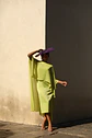 Vestido -- con sobrecapa gasa - Miniatura 4