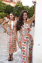 conjunto top volante con falda anudada - Miniatura 3