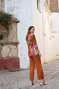 25403 CONJUNTO CHAQUETA ESTAMPADA PANTALON FANTASIA - Miniatura 3
