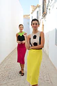 25122 VESTIDO TRES COLORES ADORNOS NEGRO - thumbnail 1
