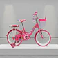 Bicicleta Jazy Aro 16 para Niñas Fucsia con Ruedas Auxiliares y Canasta - Miniatura 2