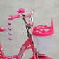 Bicicleta Jazy Aro 16 para Niñas Fucsia con Ruedas Auxiliares y Canasta - Miniatura 3