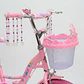 Bicicleta Jazy Aro 16 para Niñas Rosado con Ruedas Auxiliares y Canasta - Miniatura 3