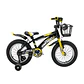 Bicicleta BMX Space Aro 16 para Niños Negro/Amarillo con Ruedas Auxiliares - Miniatura 1