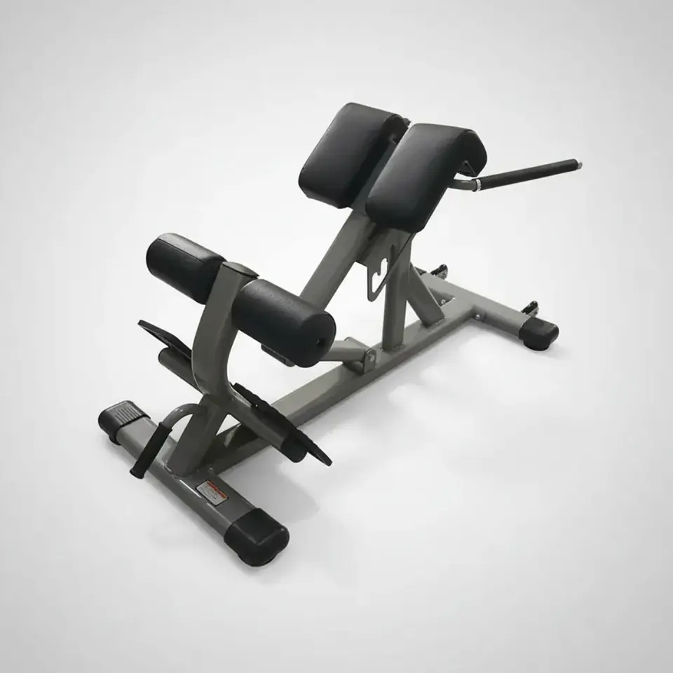 Banco de Hiperextensión Tubo Elíptico para Lumbar, Glúteos y Core 4