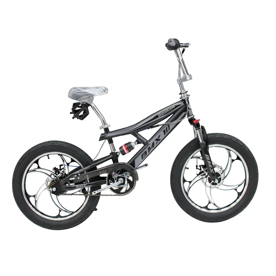 Bicicleta BMX Aro 20 Doble Suspensión con Aros de Magnesio Negro/Gris 1