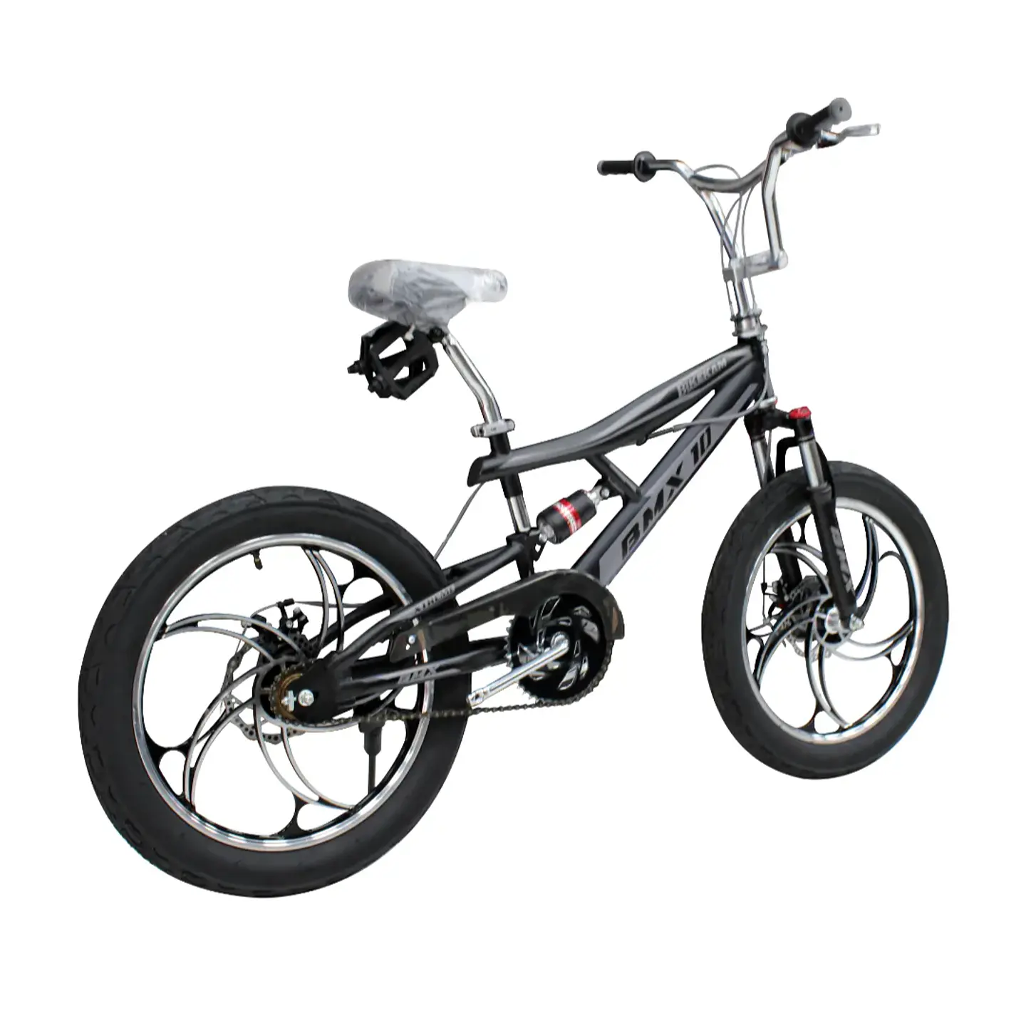Bicicleta BMX Aro 20 Doble Suspensión con Aros de Magnesio Negro/Gris 3