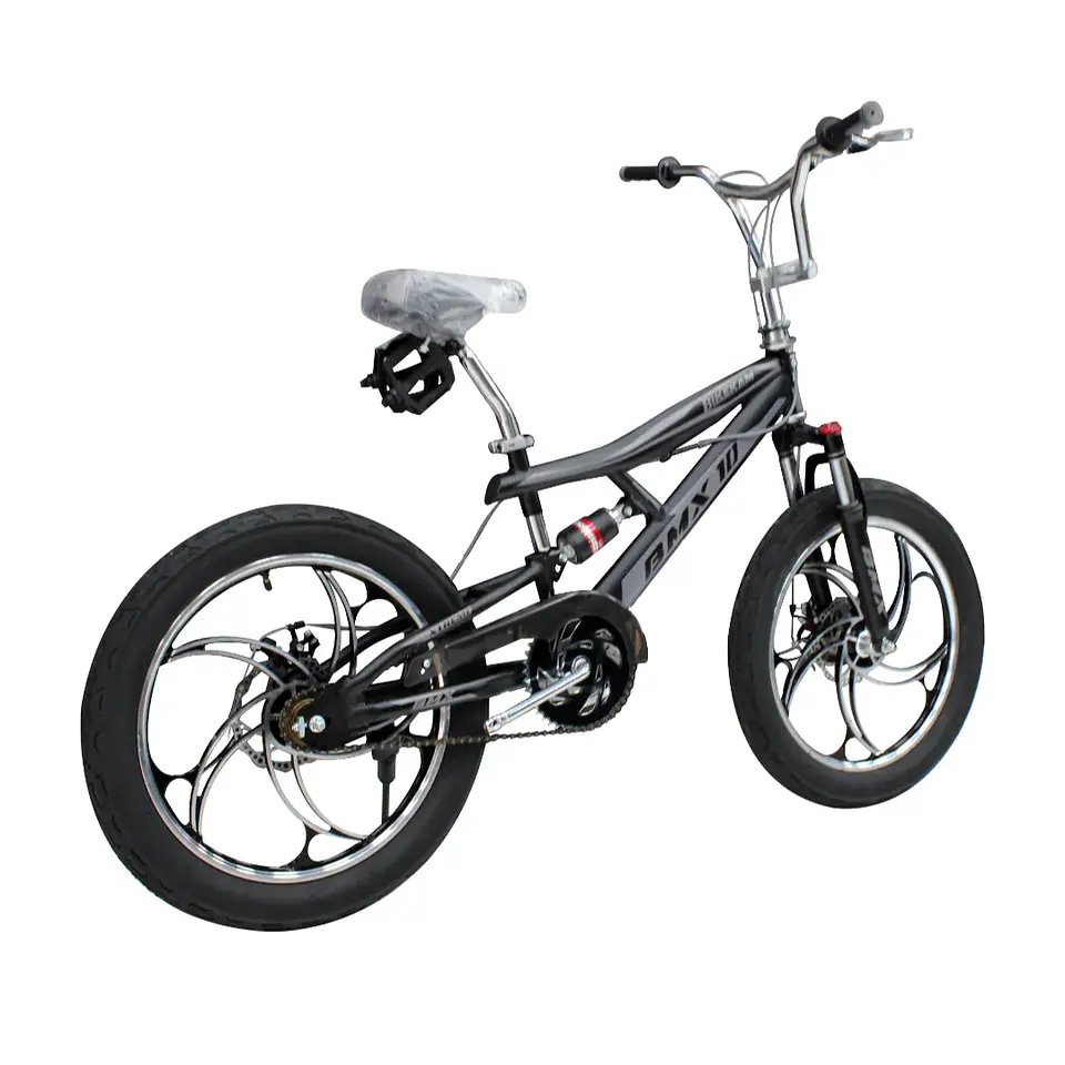 Bicicleta BMX Aro 20 Doble Suspensión con Aros de Magnesio Negro/Gris 3