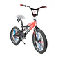 Bicicleta BMX Aro 20 con Suspensión, Rayos de Colores y 4 Pegs Negro/Rojo - Miniatura 2