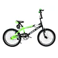 Bicicleta BMX Freestyle Aro 20 con Rotor 360°, 4 Pegs Negro/Verde - Miniatura 1