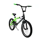 Bicicleta BMX Freestyle Aro 20 con Rotor 360°, 4 Pegs Negro/Verde - Miniatura 2