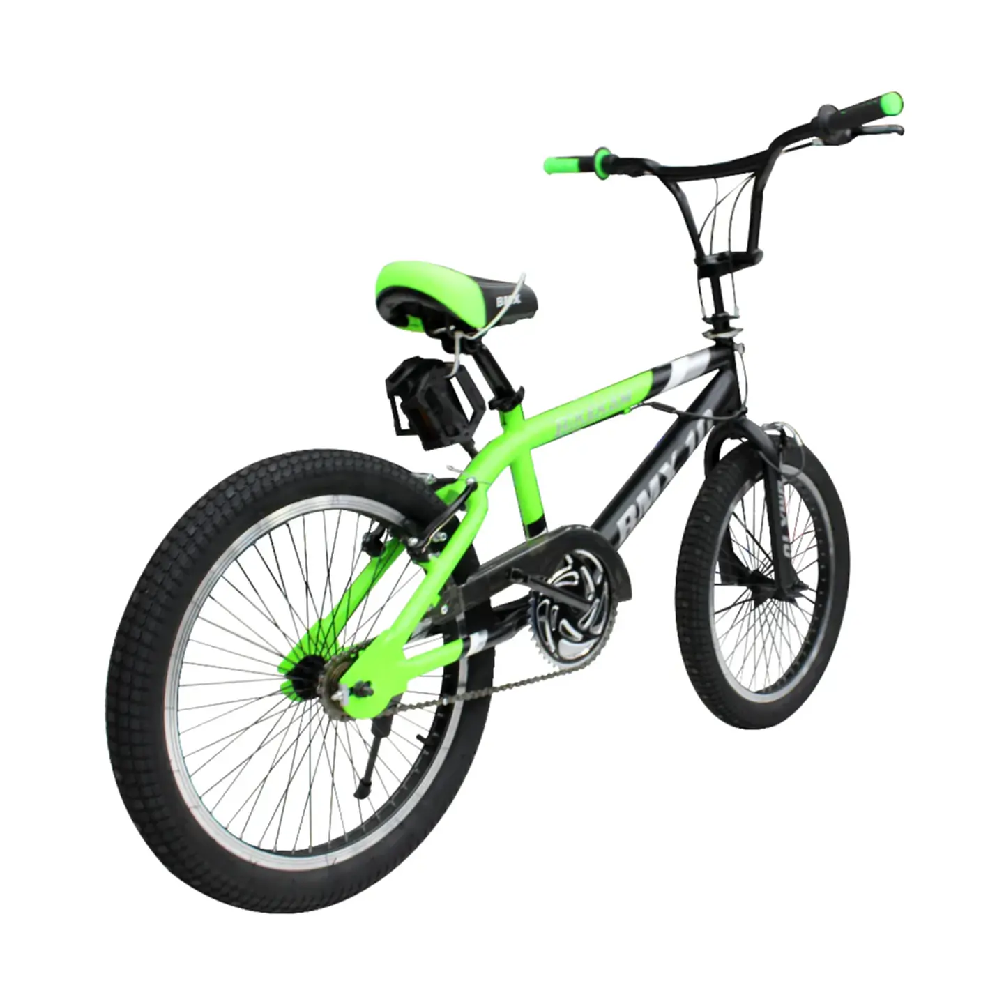 Bicicleta BMX Freestyle Aro 20 con Rotor 360°, 4 Pegs Negro/Verde 3