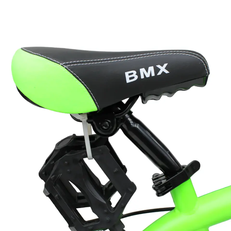 Bicicleta BMX Freestyle Aro 20 con Rotor 360°, 4 Pegs Negro/Verde 6