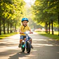 Bicicleta de Equilibrio Infantil con Luces LED y Música Azul - Miniatura 2