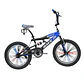 Bicicleta BMX Aro 20 con Suspensión, Rayos de Colores y 4 Pegs Negro/Azul - Miniatura 1