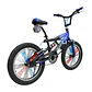 Bicicleta BMX Aro 20 con Suspensión, Rayos de Colores y 4 Pegs Negro/Azul - Miniatura 3