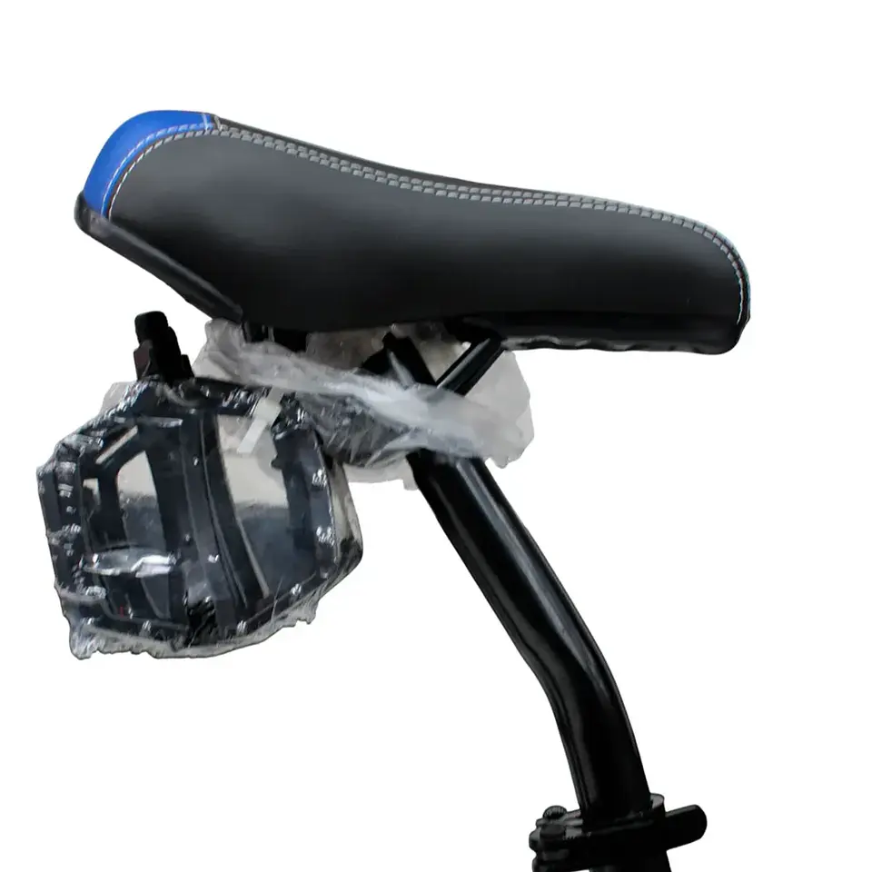 Bicicleta BMX Aro 20 con Suspensión, Rayos de Colores y 4 Pegs Negro/Azul 6