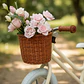 Bicicleta de Equilibrio Vintage Aro 12 para Niñas Hueso con Canasta - Miniatura 2