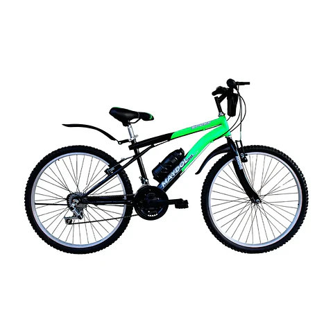 Bicicleta MTB Maydol Aro 26 con 16 Velocidades Verde y Accesorios