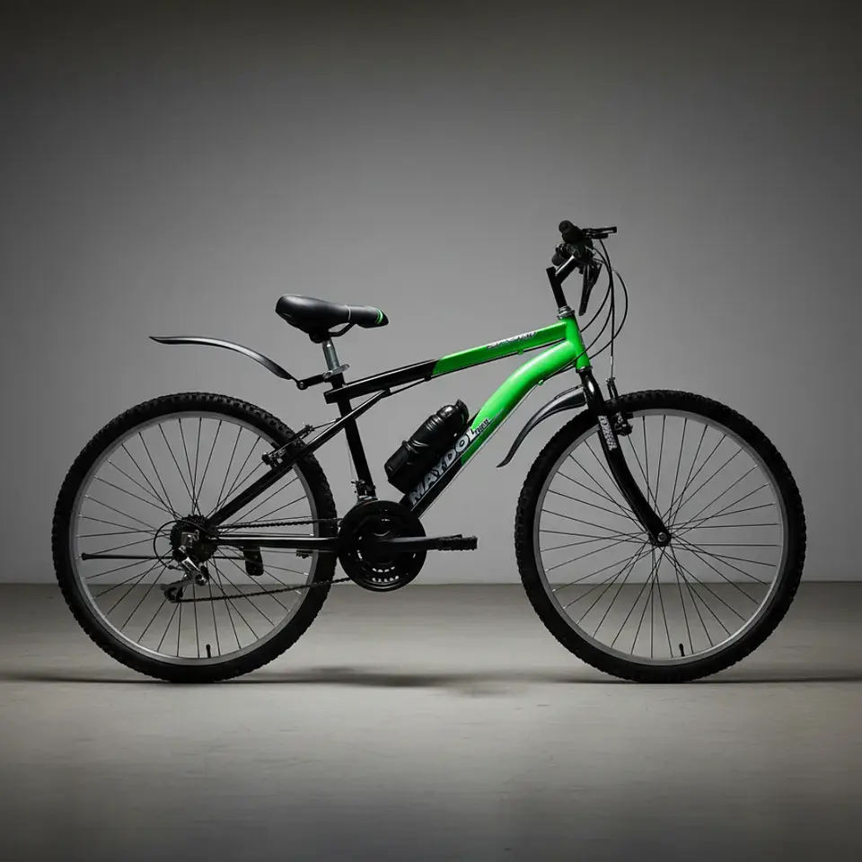 Bicicleta MTB Maydol Aro 26 con 16 Velocidades Verde y Accesorios 5