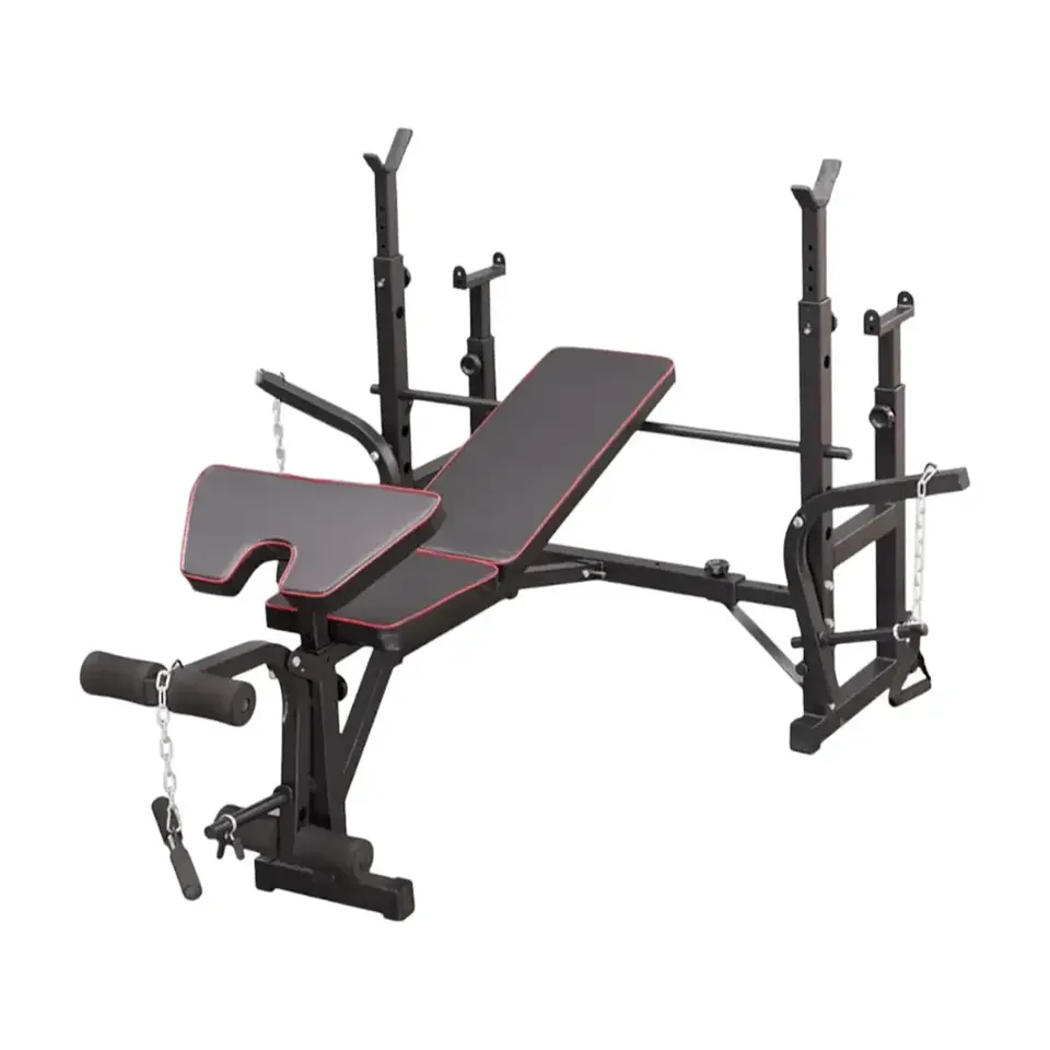Banca Multifuncional Doble Rack PRO para Pesas hasta 180 kg 1