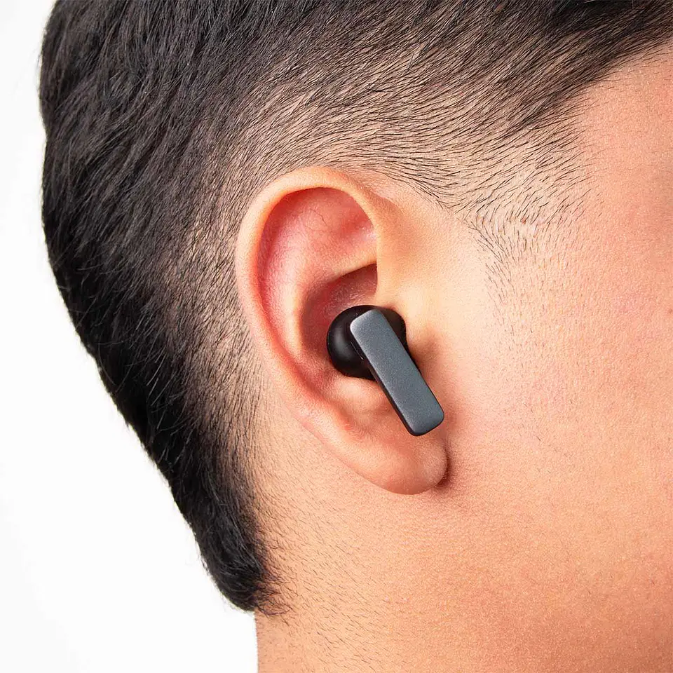 Audífonos Bluetooth MOVISUN Earbox Buds9 TWS Negro con ANC, Bluetooth 6.0 y Pantalla LED 5
