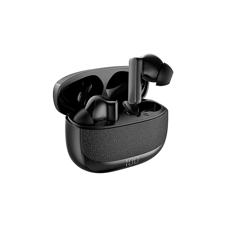 Audífonos Bluetooth MOVISUN Earbox Buds9 TWS Negro con ANC, Bluetooth 6.0 y Pantalla LED