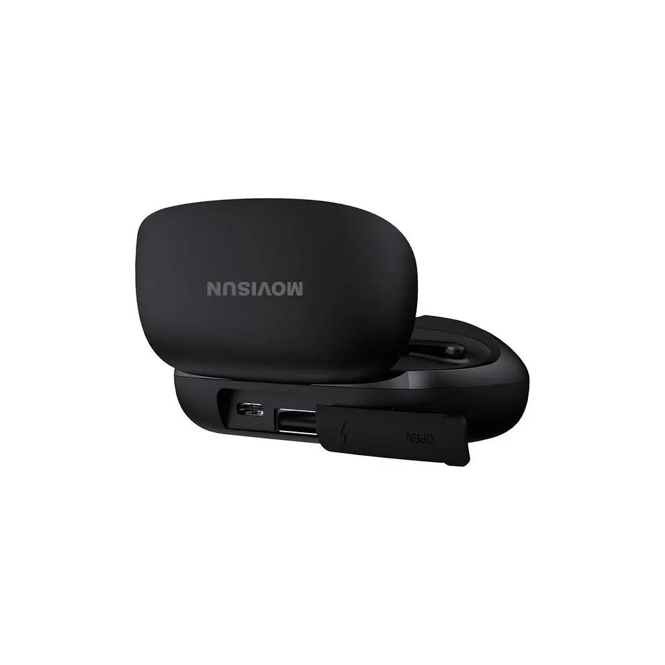 Audífonos Bluetooth MOVISUN Earbox Super TWS Negro con 67 Horas, Pantalla LED y Modo Juego 4
