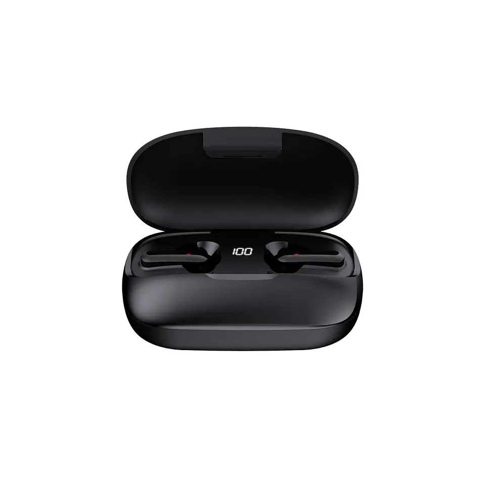 Audífonos Bluetooth MOVISUN Earbox Super TWS Negro con 67 Horas, Pantalla LED y Modo Juego 3
