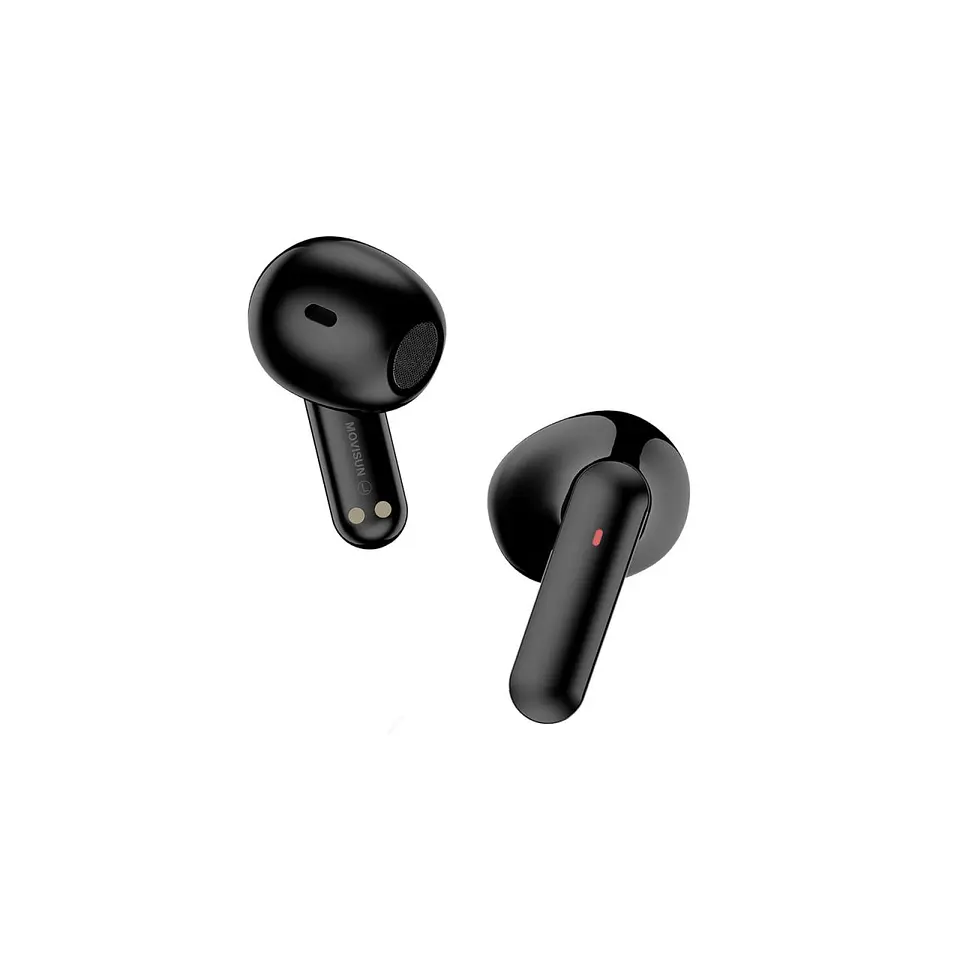 Audífonos Bluetooth MOVISUN Earbox Super TWS Negro con 67 Horas, Pantalla LED y Modo Juego 2