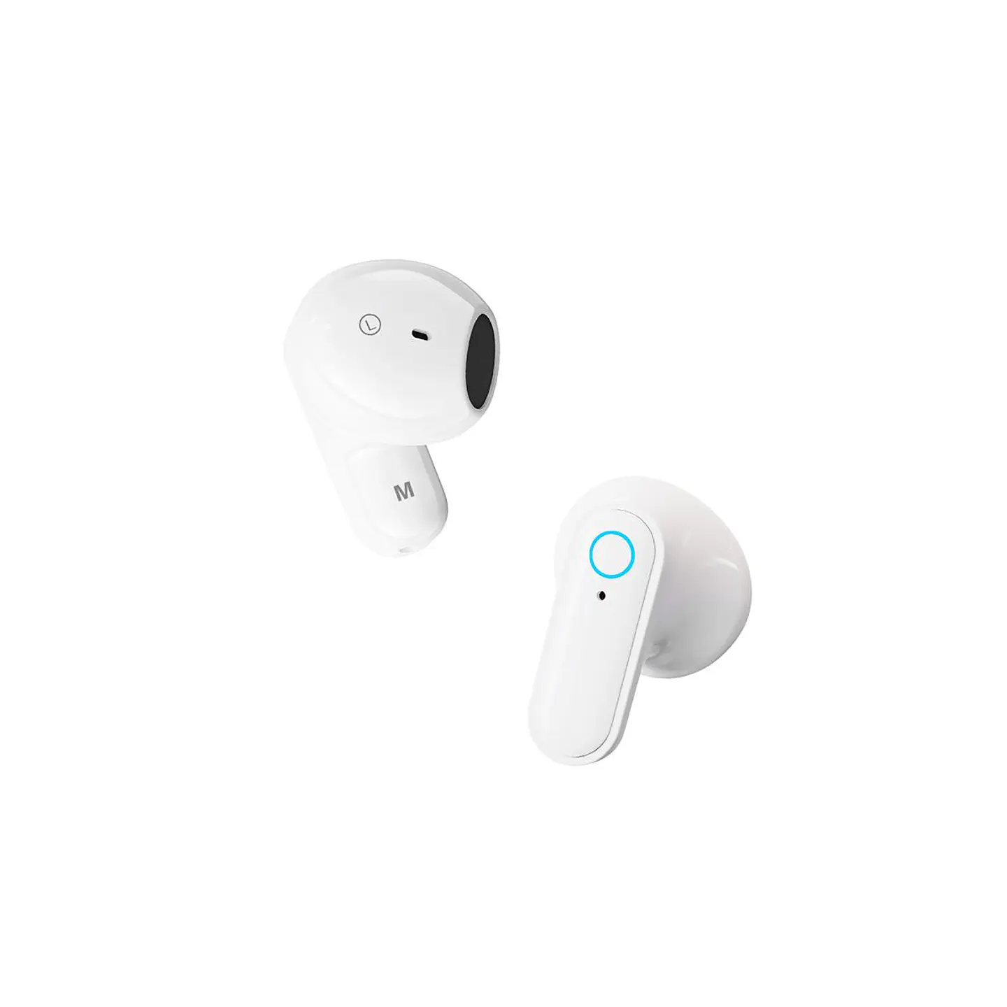 Audífonos Bluetooth MOVISUN T19 TWS Blanco con 16 Horas, Control Táctil y Micrófono 2