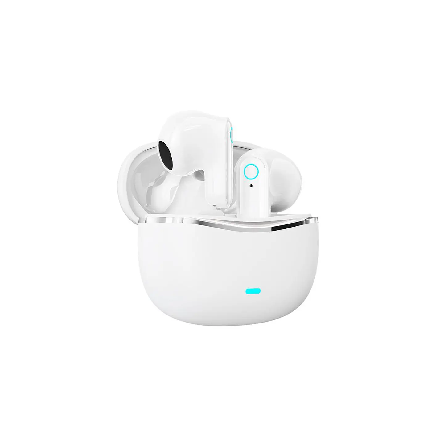 Audífonos Bluetooth MOVISUN T19 TWS Blanco con 16 Horas, Control Táctil y Micrófono 3