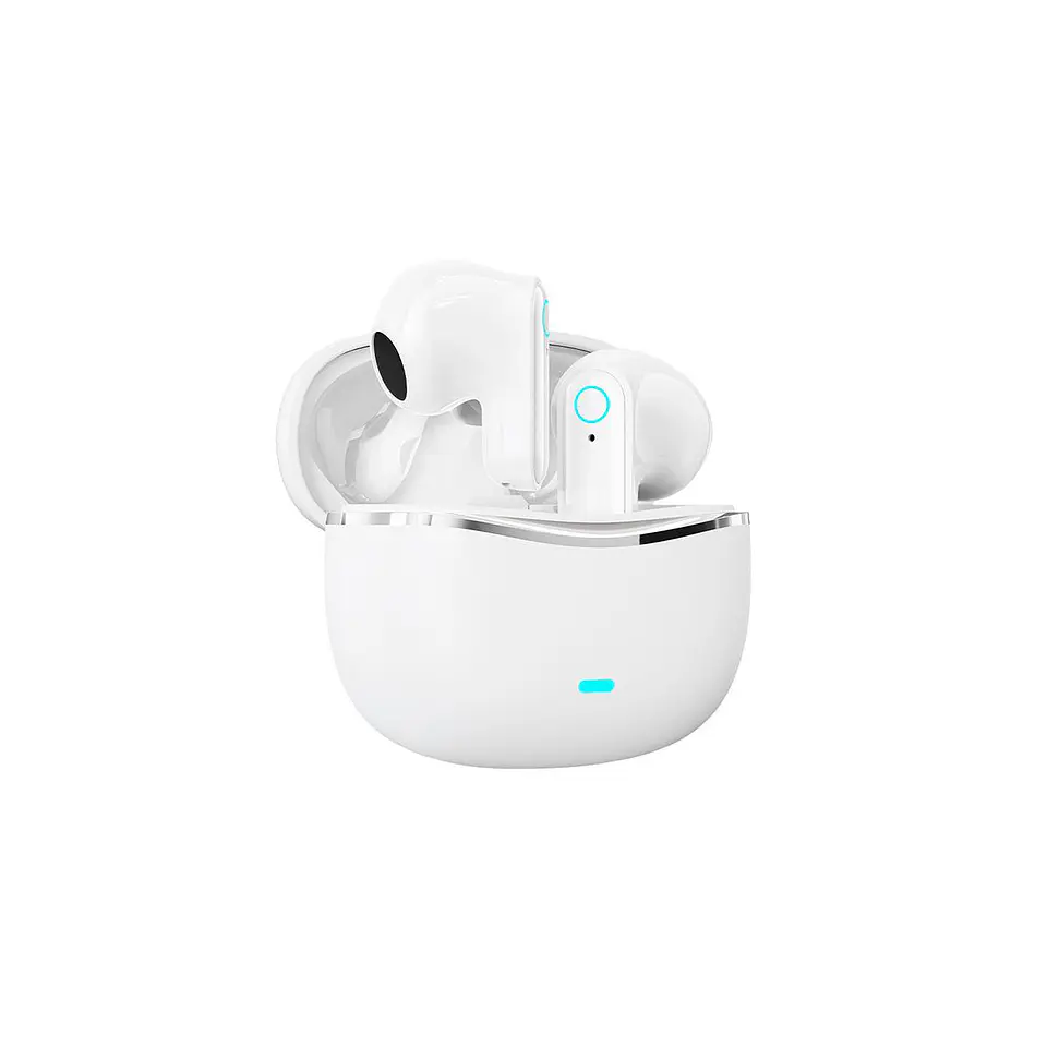 Audífonos Bluetooth MOVISUN T19 TWS Blanco con 16 Horas, Control Táctil y Micrófono 3