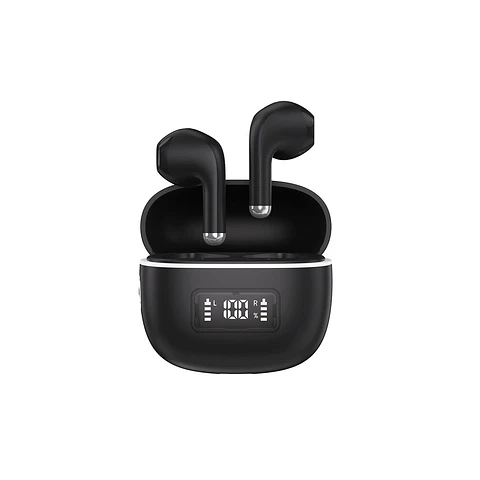 Audífonos Bluetooth MOVISUN T20 TWS Negro con Pantalla LED, Bluetooth 6.0 y 16 Horas