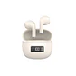 Audífonos Bluetooth MOVISUN T20 TWS Beige con Pantalla LED, Bluetooth 6.0 y 16 Horas - Miniatura 3