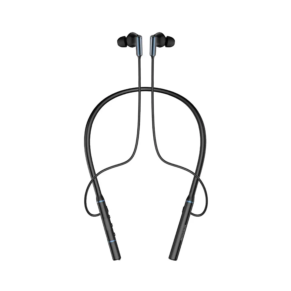 Audífonos Bluetooth de Collar MOVISUN Flex 4 Negro con 32 Horas, Sonido 3D y Modo Juego 1