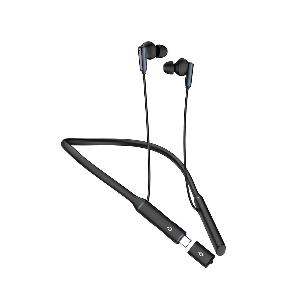 Audífonos Bluetooth de Collar MOVISUN Flex 4 Negro con 32 Horas, Sonido 3D y Modo Juego 2